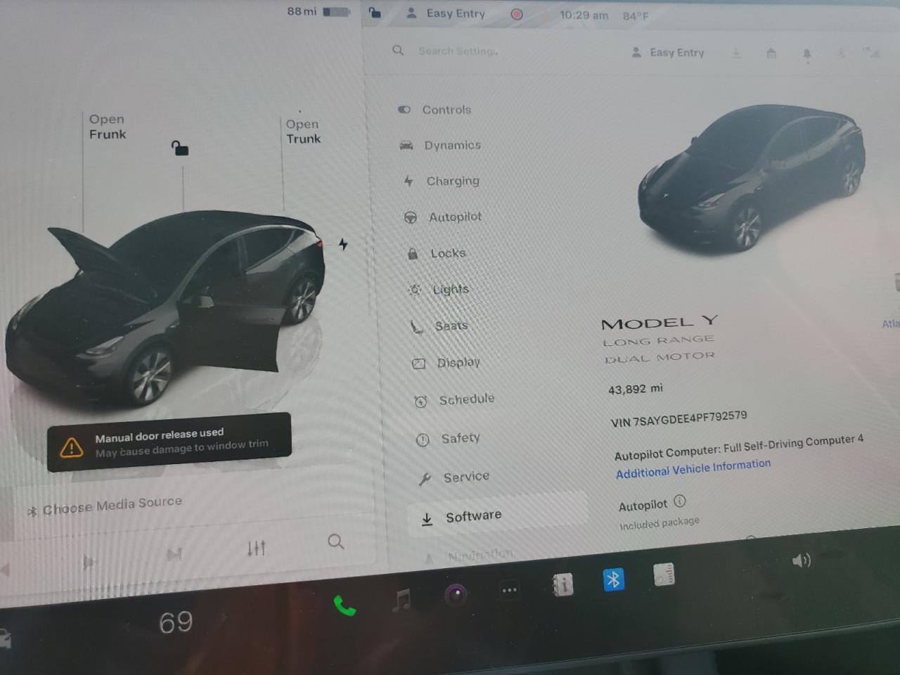2023 Tesla Model Y VIN: 7SAYGDEE4PF792579 Lot: 57458715