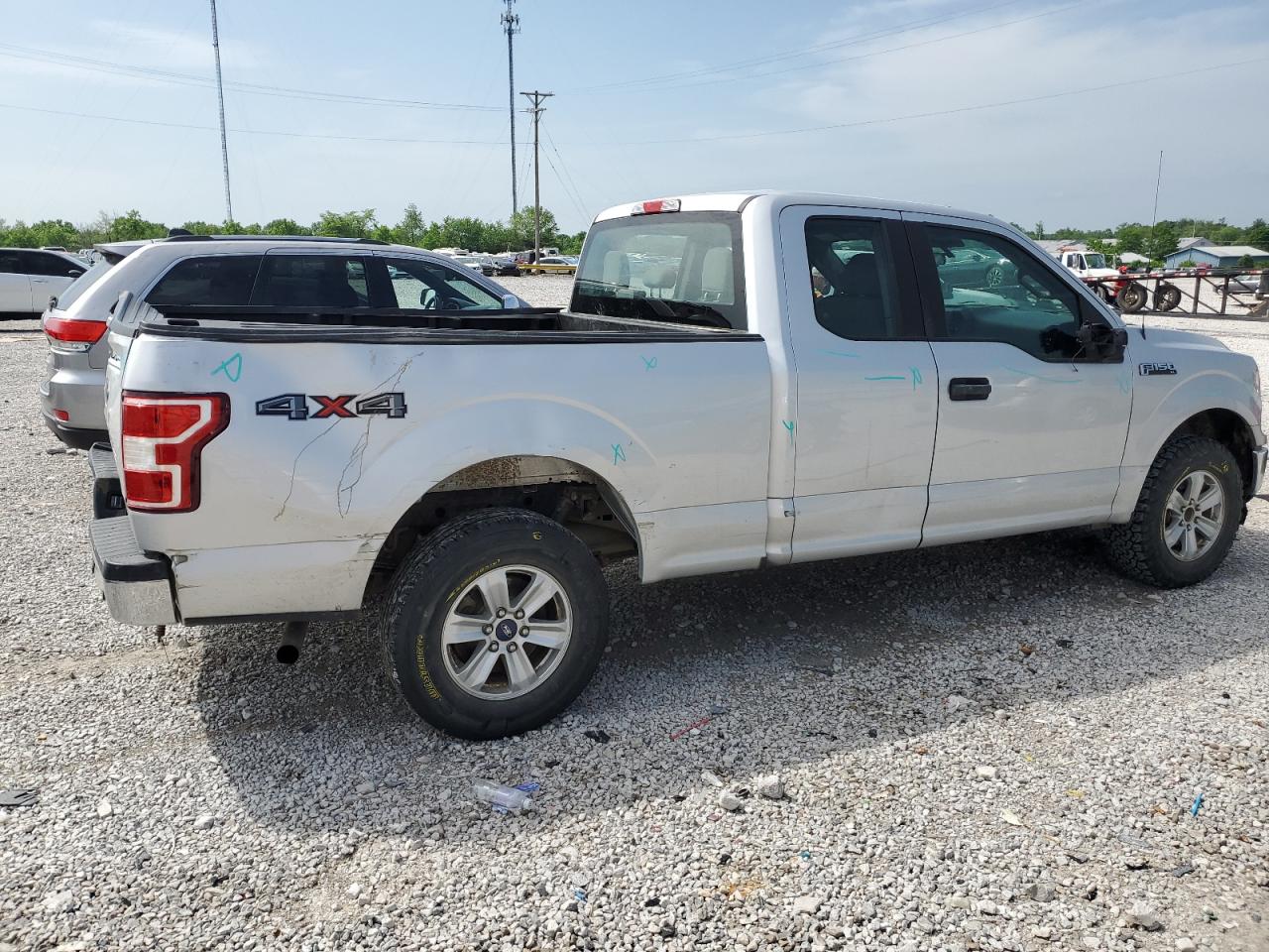 2019 Ford F150 Super Cab silver null gas 1FTEX1EB5KKD36221 photo #4