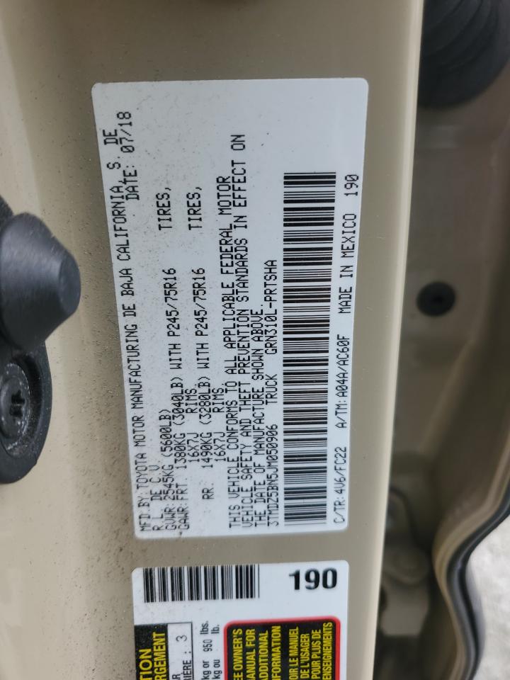 2018 Toyota Tacoma Double Cab VIN: 3TMDZ5BN5JM050906 Lot: 57467475