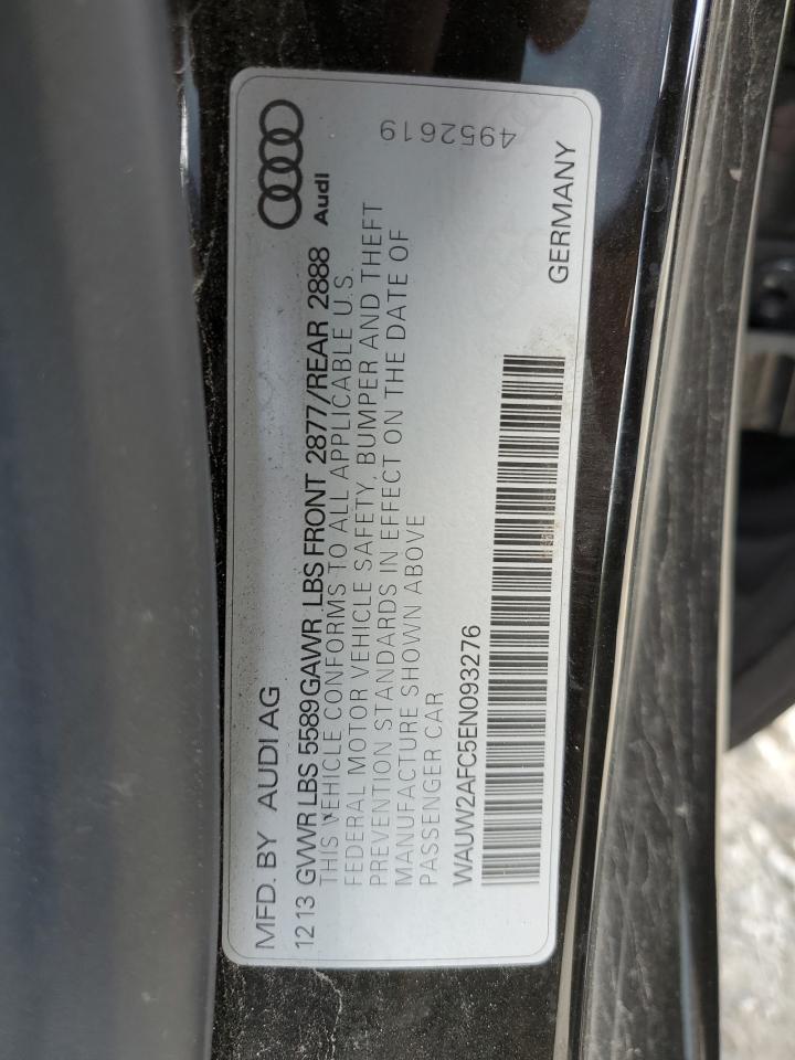 2014 Audi S7 Premium VIN: WAUW2AFC5EN093276 Lot: 56707795