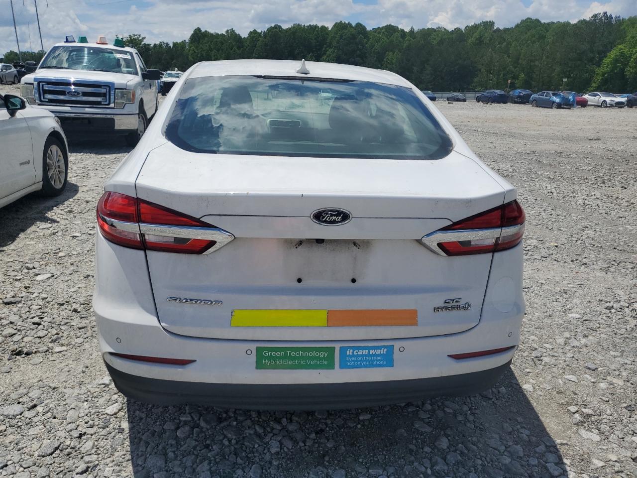 2019 Ford Fusion Se VIN: 3FA6P0LU4KR124916 Lot: 54030305