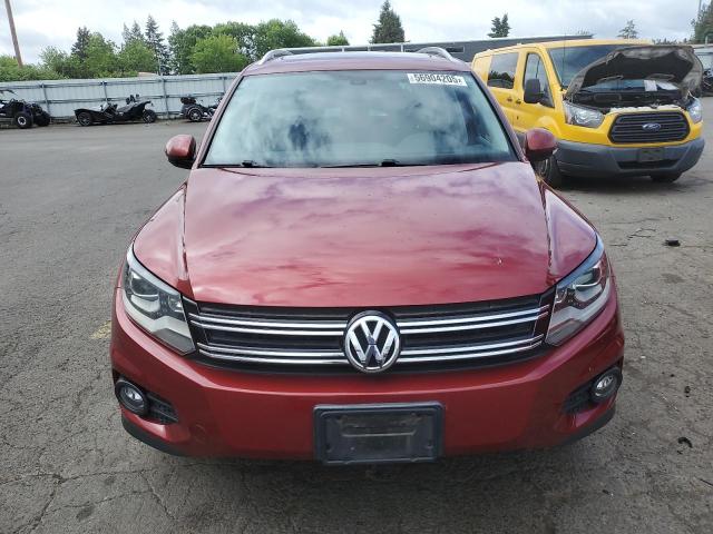  VOLKSWAGEN TIGUAN 2012 Червоний