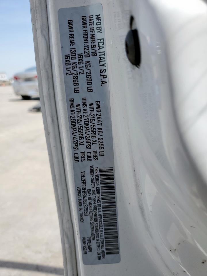 2018 Ram Promaster City Slt VIN: ZFBERFBB4J6L82550 Lot: 56754625