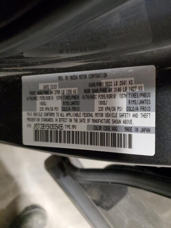 2022 Mazda Cx-9 Sport VIN: JM3TCBBY5N0605455 Lot: 56494515