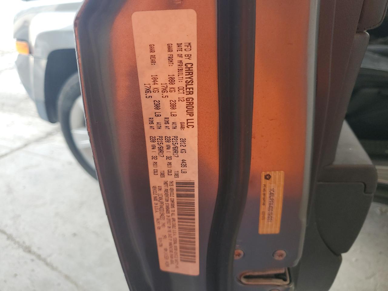 2013 Jeep Patriot Latitude VIN: 1C4NJPFA4DD194221 Lot: 56633015