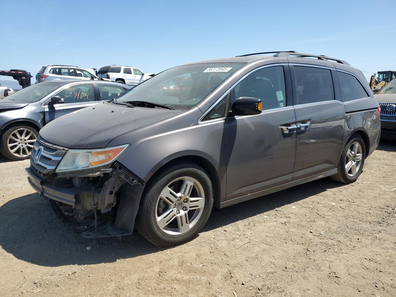 2013 Honda Odyssey Touring en Venta en American Canyon, CA - Front End