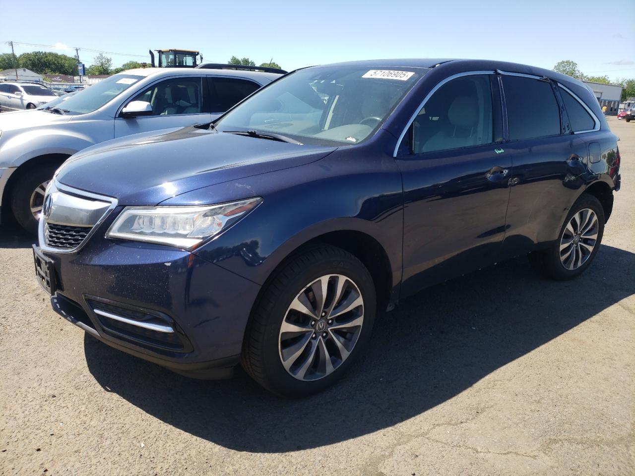 2015 Acura Mdx Technology продається в New Britain, CT - Undercarriage