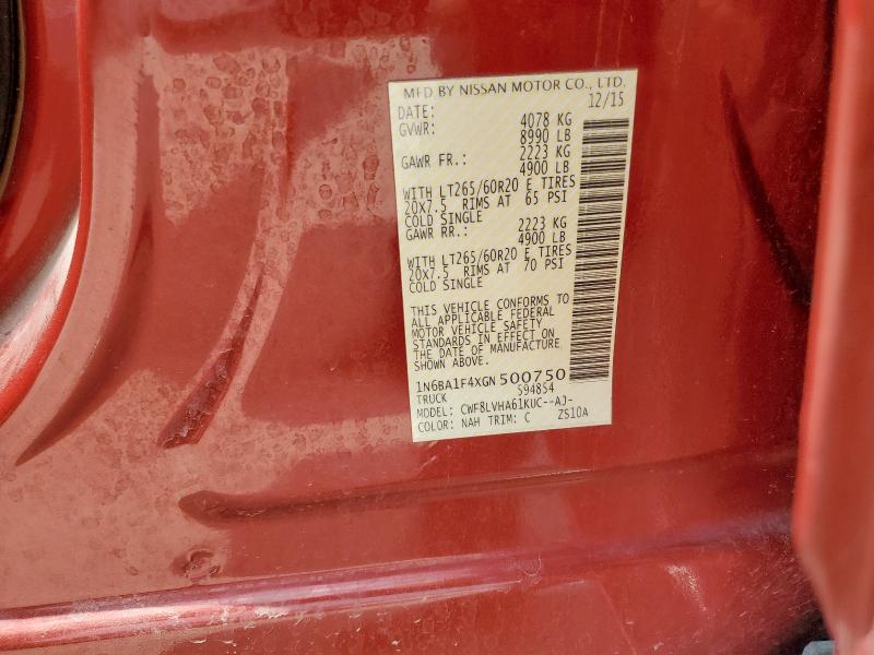2016 NISSAN TITAN XD SL  