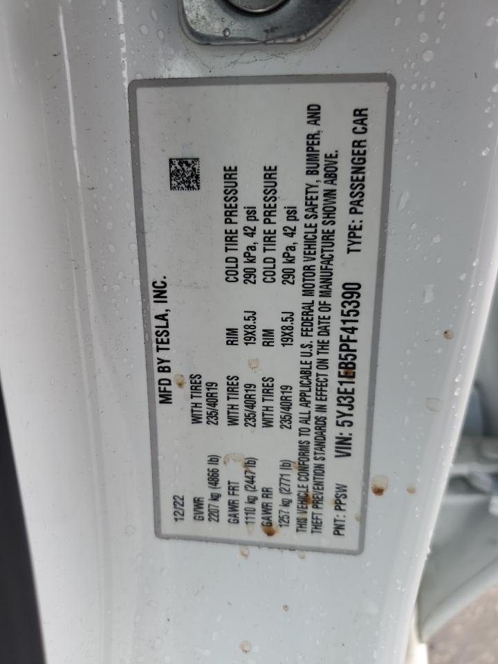 2023 Tesla Model 3 VIN: 5YJ3E1EB5PF415390 Lot: 56636795
