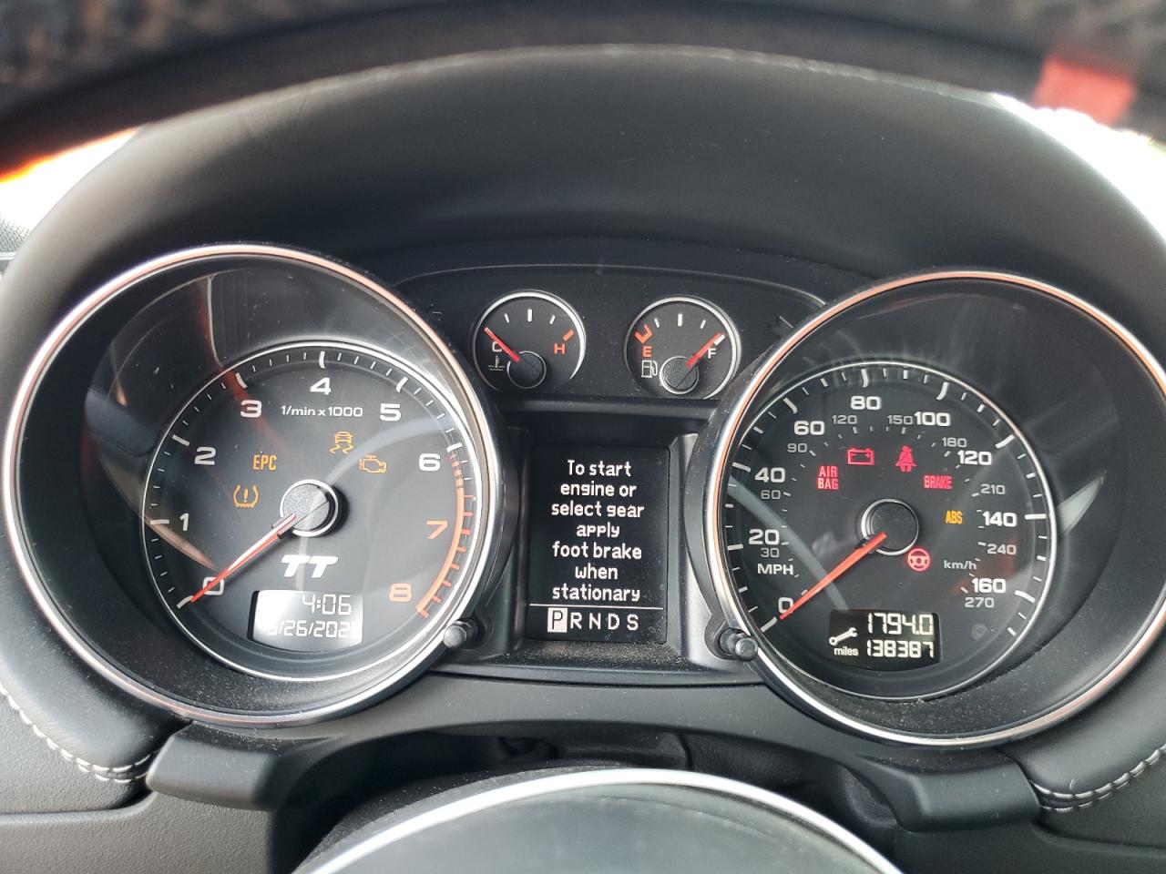 2009 Audi Tt VIN: 1N4AL3AP6FC257315 Lot: 59177685