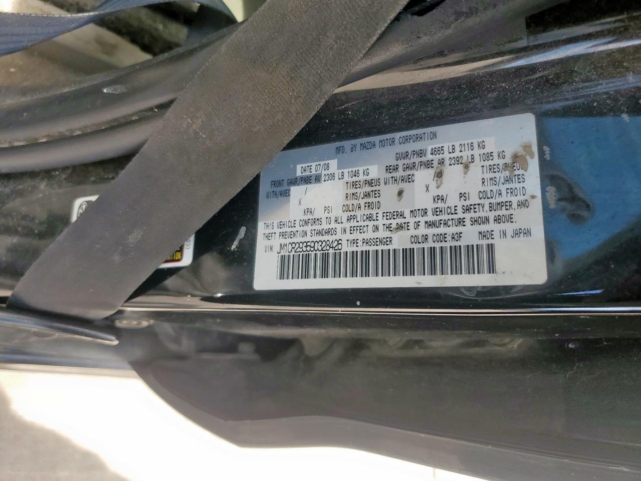 2009 Mazda 5 VIN: JM1CR293590328426 Lot: 57989845