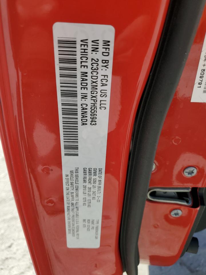 2023 Dodge Charger Gt VIN: 2C3CDXMGXPH556943 Lot: 67832625