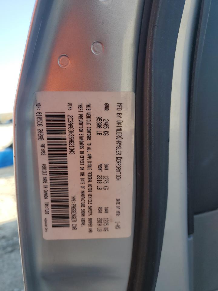 2005 Chrysler 300C VIN: 2C3AA63H35H621343 Lot: 57880015