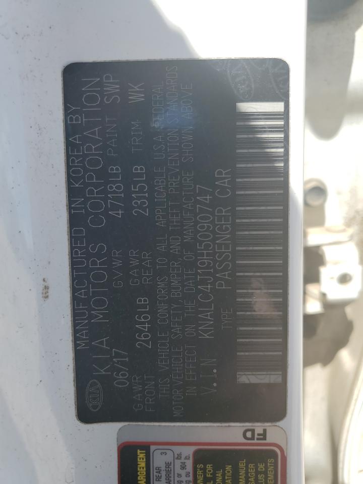 2017 Kia Cadenza Premium VIN: KNALC4J19H5090747 Lot: 59117545