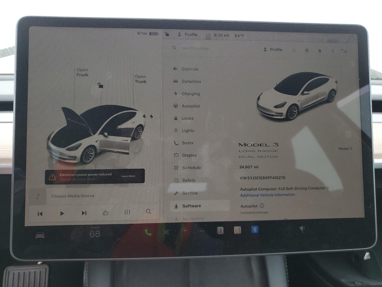 2023 Tesla Model 3 VIN: 5YJ3E1EB0PF415278 Lot: 58596775
