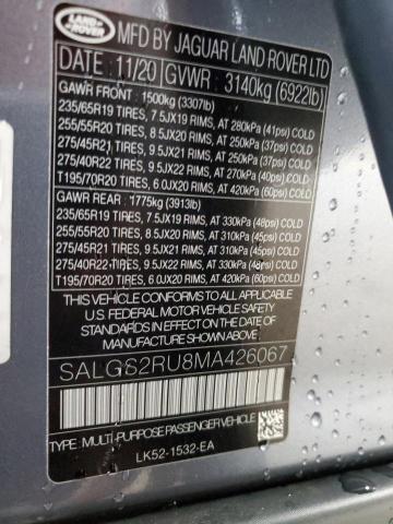 2021 LAND ROVER RANGE ROVER HSE WESTMINSTER EDITION  