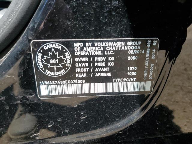 2014 VOLKSWAGEN PASSAT S