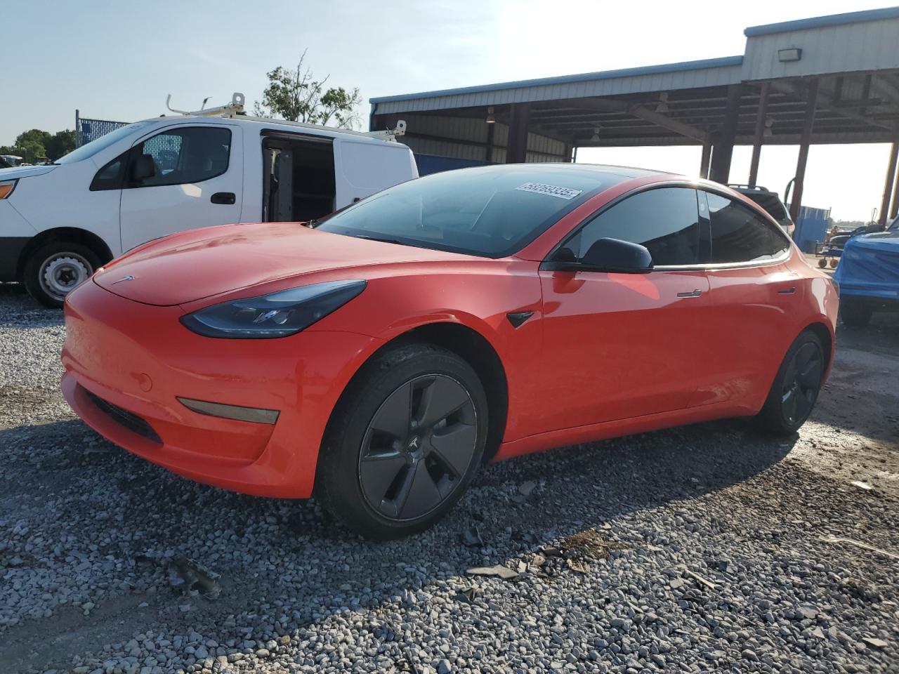 2021 Tesla Model 3 en Venta en Riverview, FL - Side