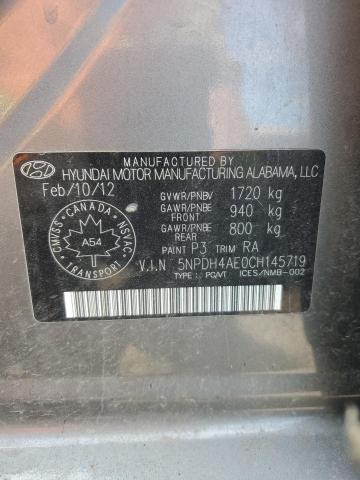 2012 HYUNDAI ELANTRA GLS