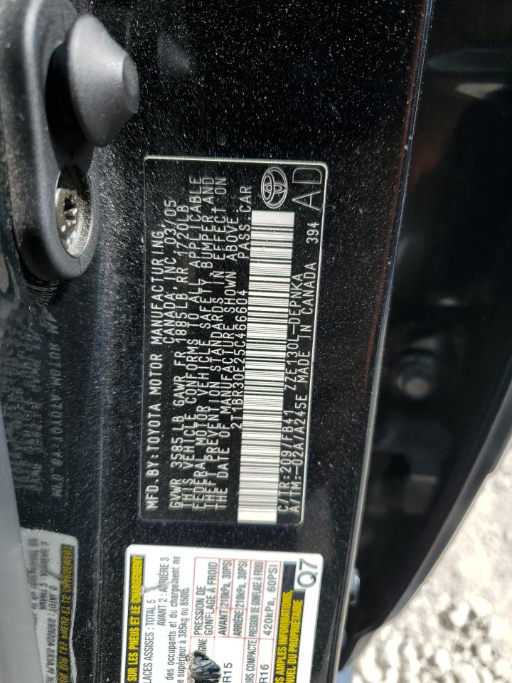 2005 Toyota Corolla Ce VIN: 2T1BR30E25C466604 Lot: 57151105