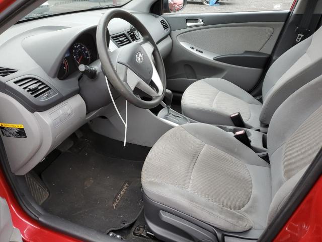 Sedans HYUNDAI ACCENT 2013 Red