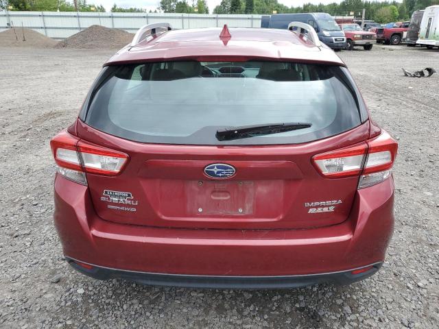  SUBARU IMPREZA 2017 Красный