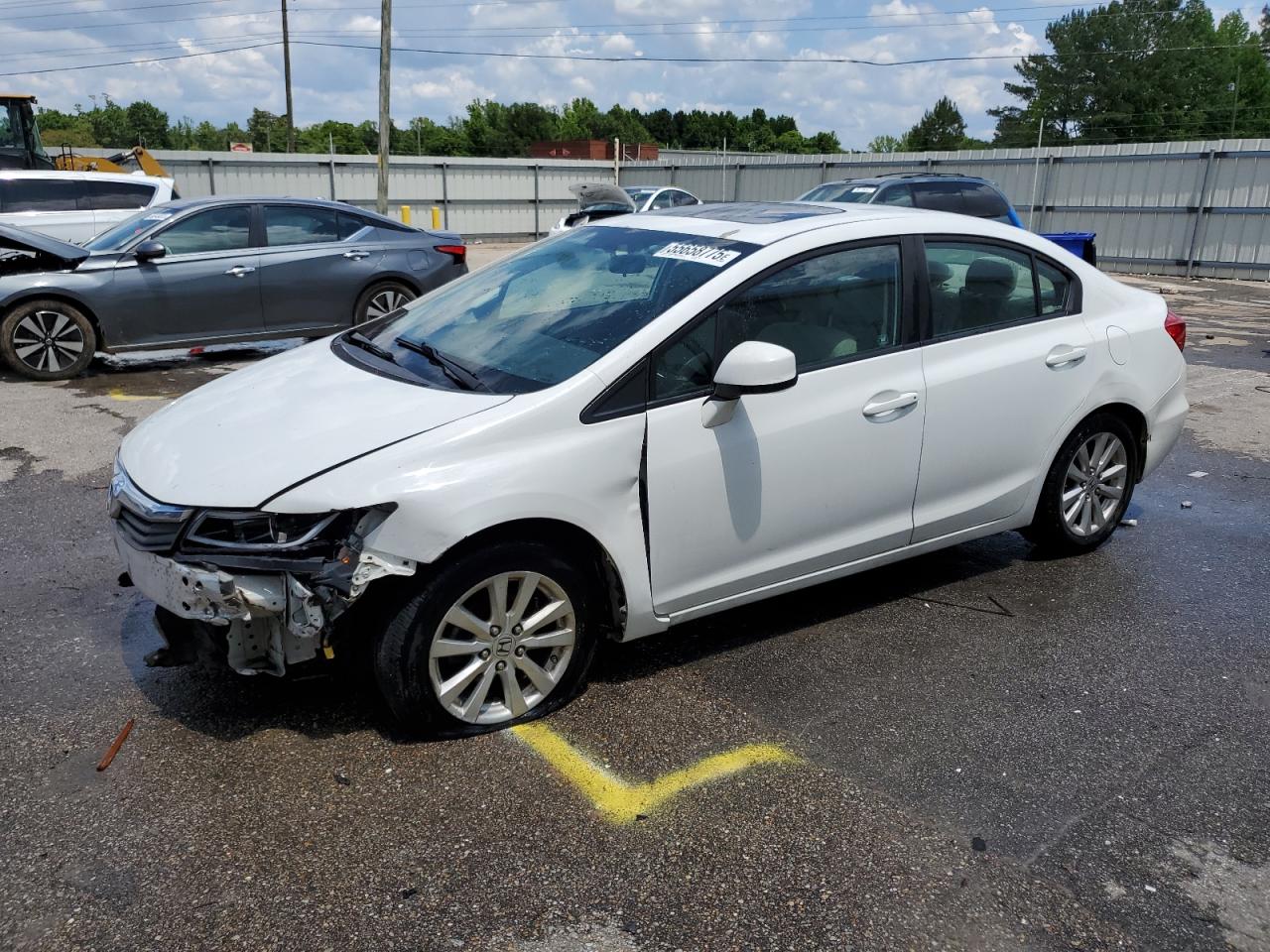 2012 Honda Civic Ex за продажба в Montgomery, AL - Side