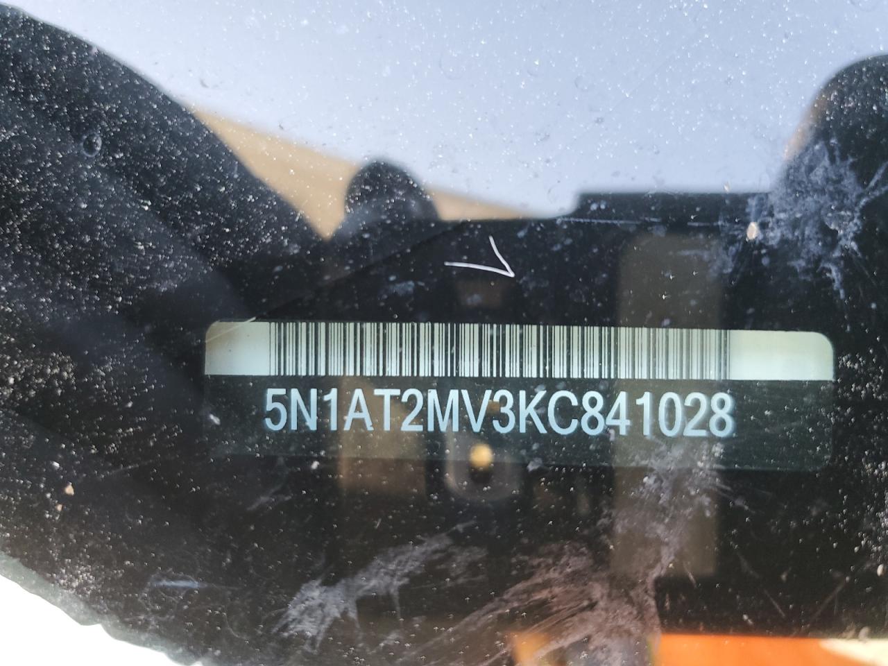 2019 Nissan Rogue S VIN: 5N1AT2MV3KC841028 Lot: 55966735
