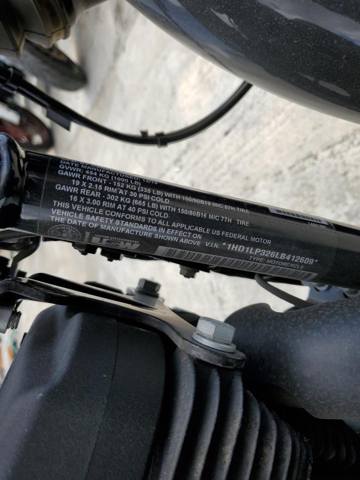2020 Harley-Davidson Xl1200 Ns VIN: 1HD1LP326LB412609 Lot: 56712835