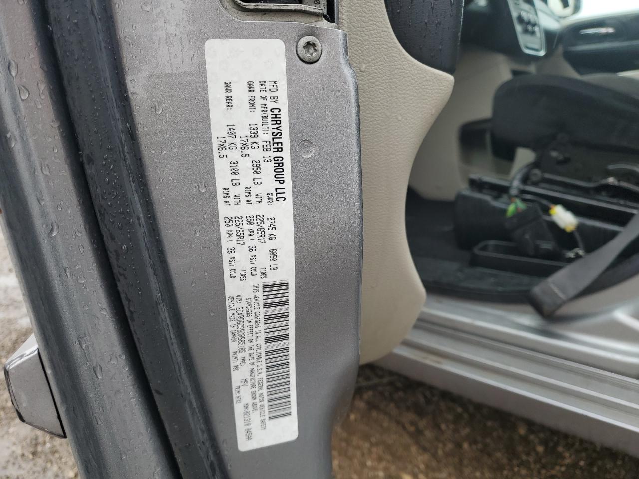 2013 Dodge Grand Caravan Sxt VIN: 2C4RDGCG9DR685186 Lot: 67661095