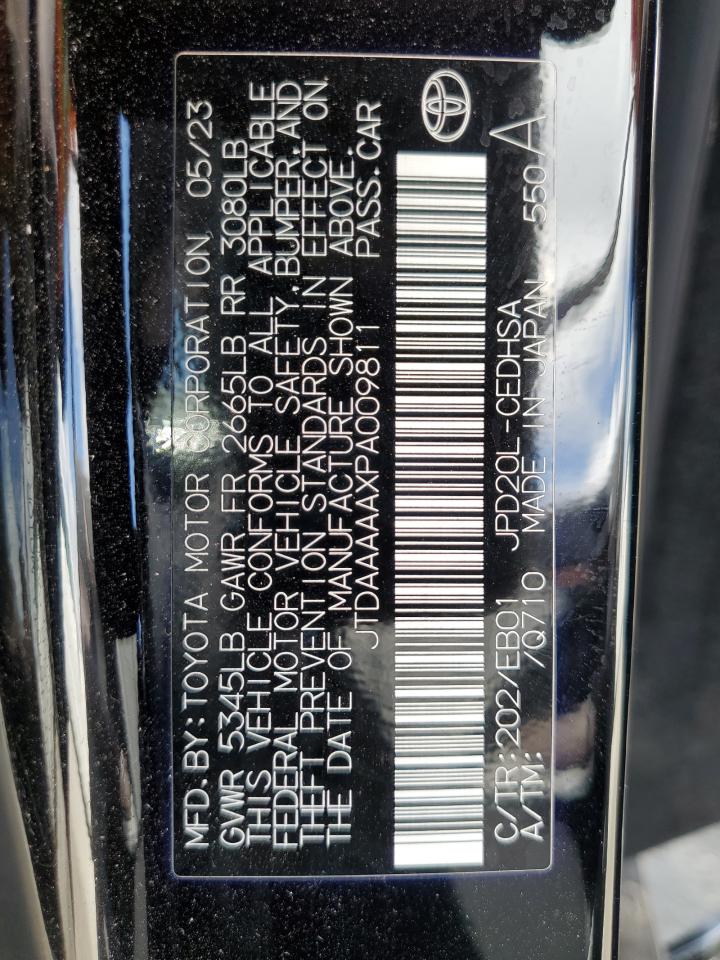 2023 Toyota Mirai Xle VIN: JTDAAAAAXPA009811 Lot: 55285295
