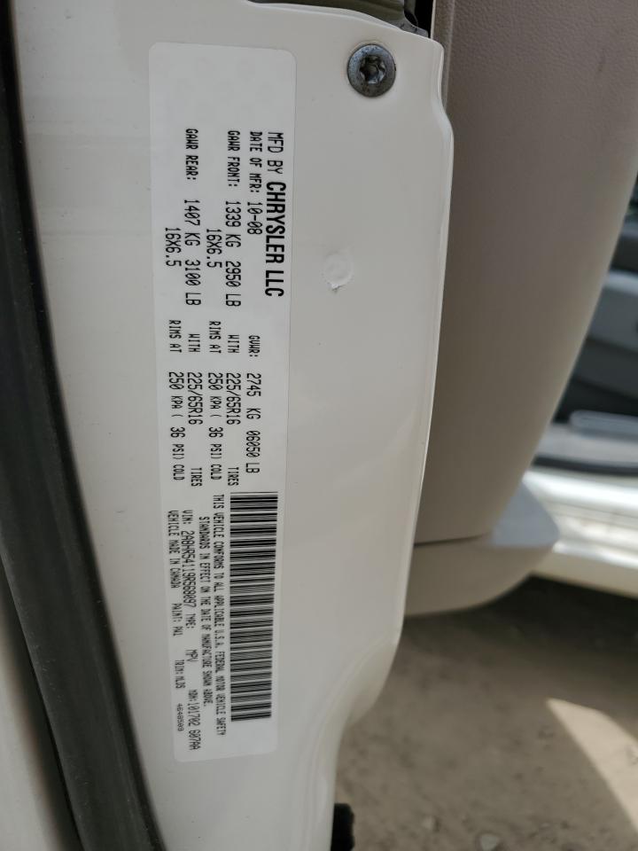 2009 Chrysler Town & Country Touring VIN: 2A8HR54119R568097 Lot: 56555125