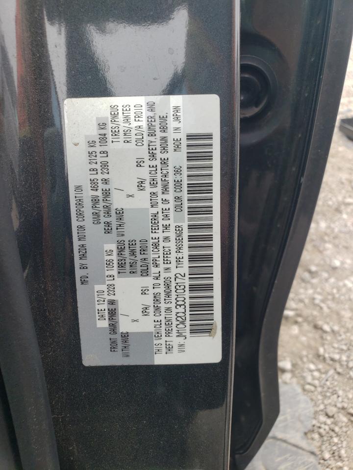 2012 Mazda 5 VIN: JM1CW2CL3C0103172 Lot: 55606565