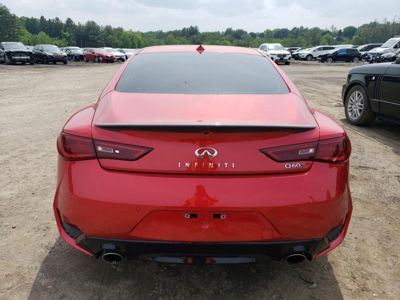 2017 Infiniti Q60 Red Sport 400 VIN: JN1FV7EK9HM610355 Lot: 57042185