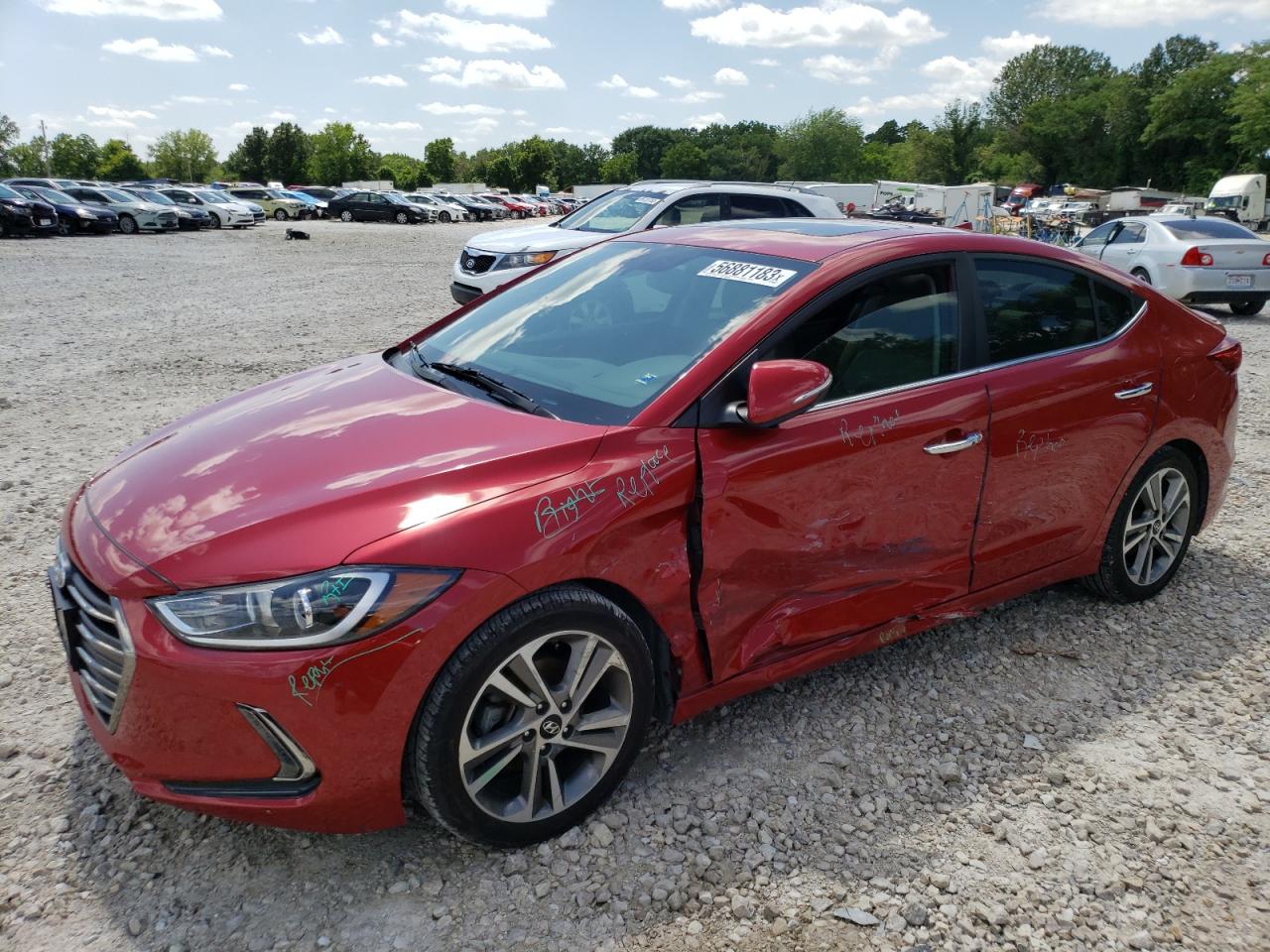 2017 Hyundai Elantra Se VIN: 5NPD84LF2HH105218 Lot: 56881183