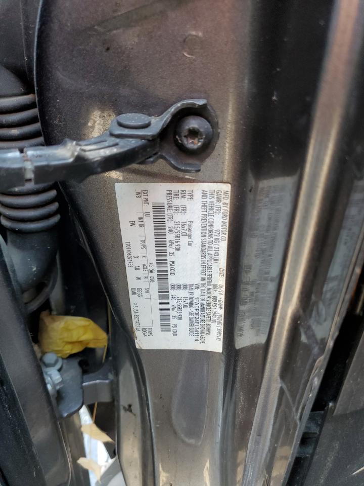 2014 Ford Focus Se VIN: 1FADP3F24EL341114 Lot: 88343135