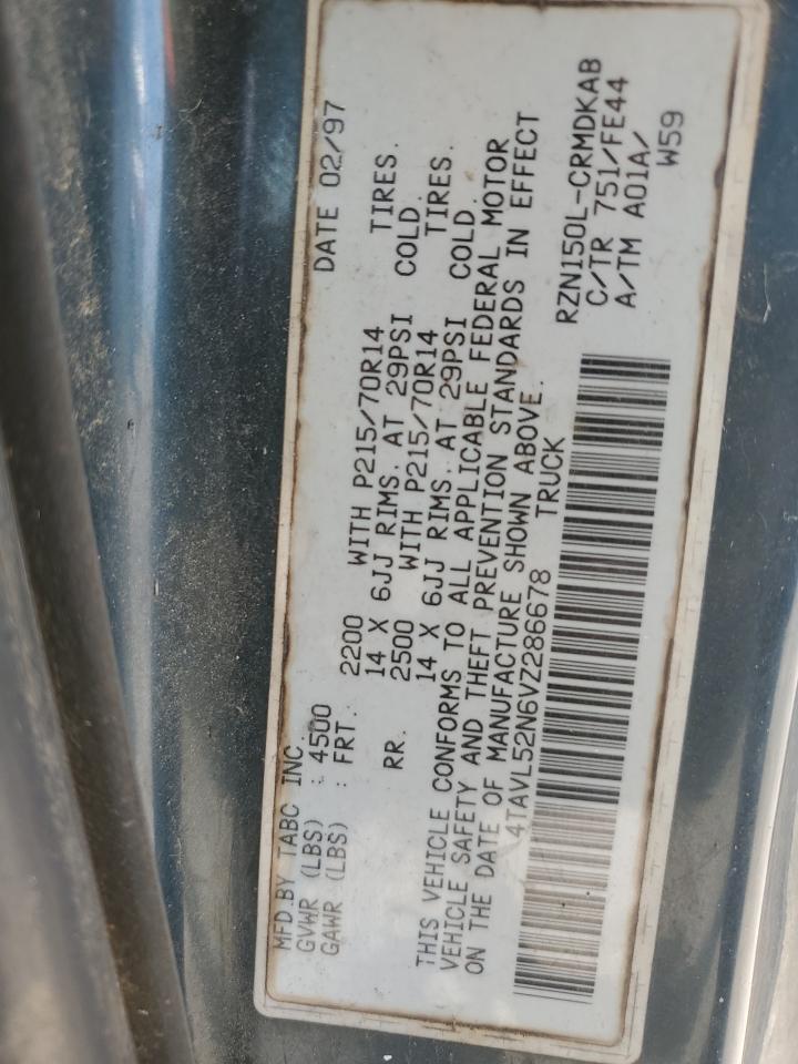 1997 Toyota Tacoma Xtracab VIN: 4TAVL52N6VZ286678 Lot: 55566123