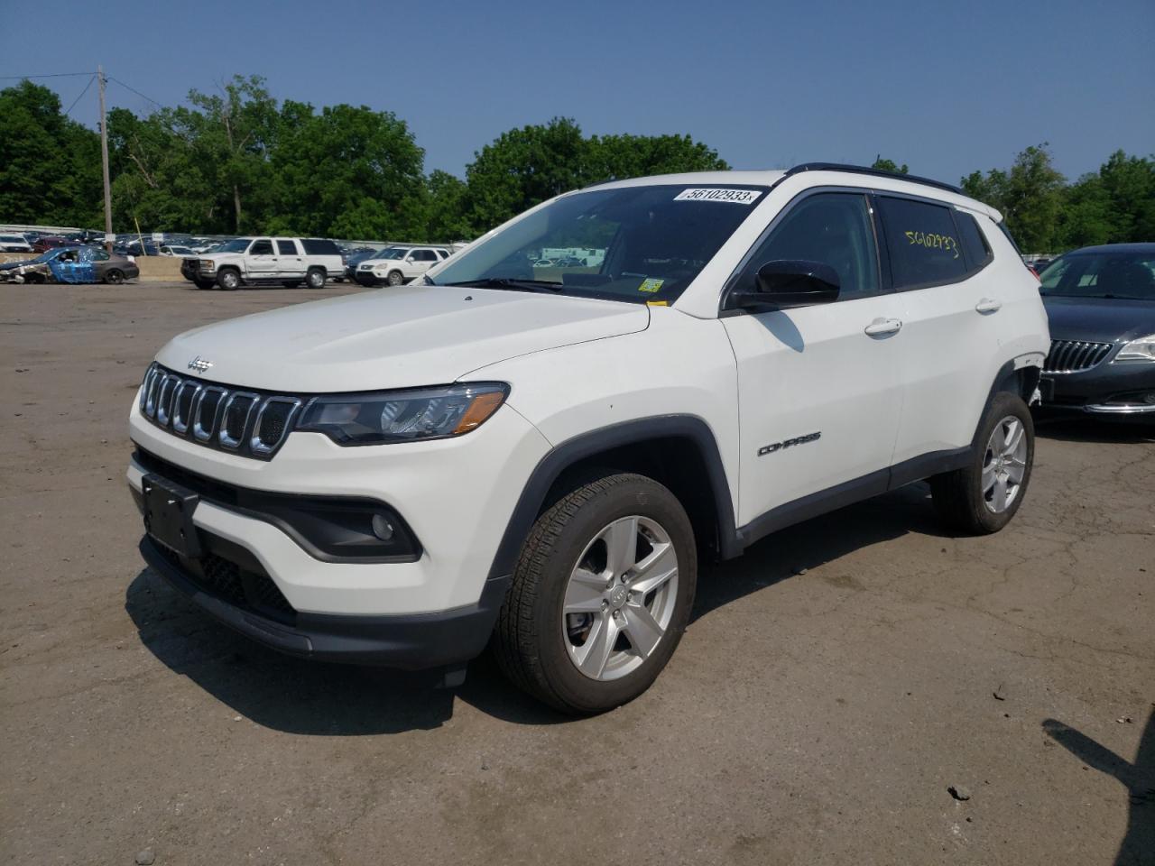 2022 Jeep Compass Latitude VIN: 3C4NJDBB6NT183231 Lot: 56102933