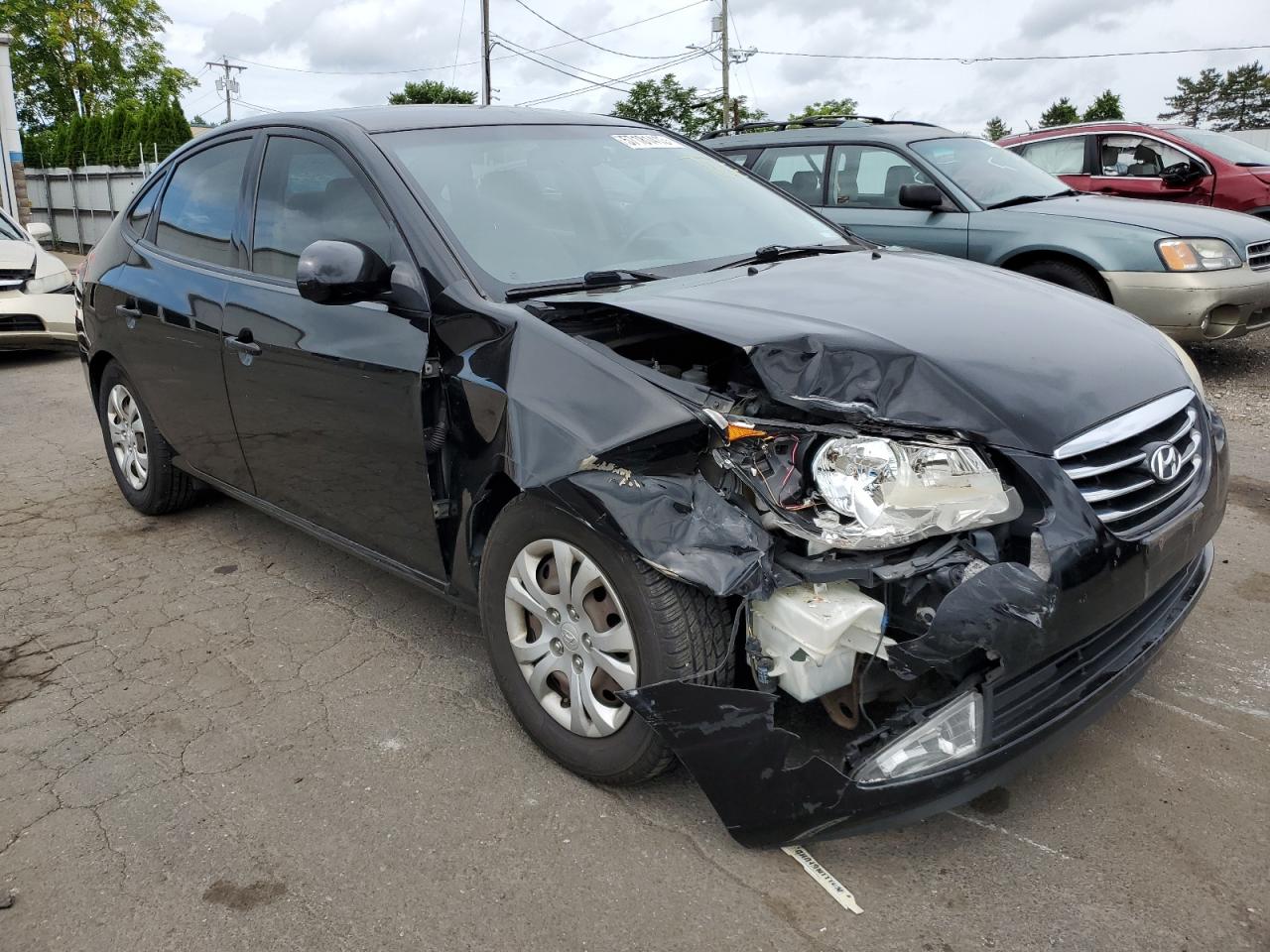 KMHDU4AD2AU894619 2010 Hyundai Elantra Blue