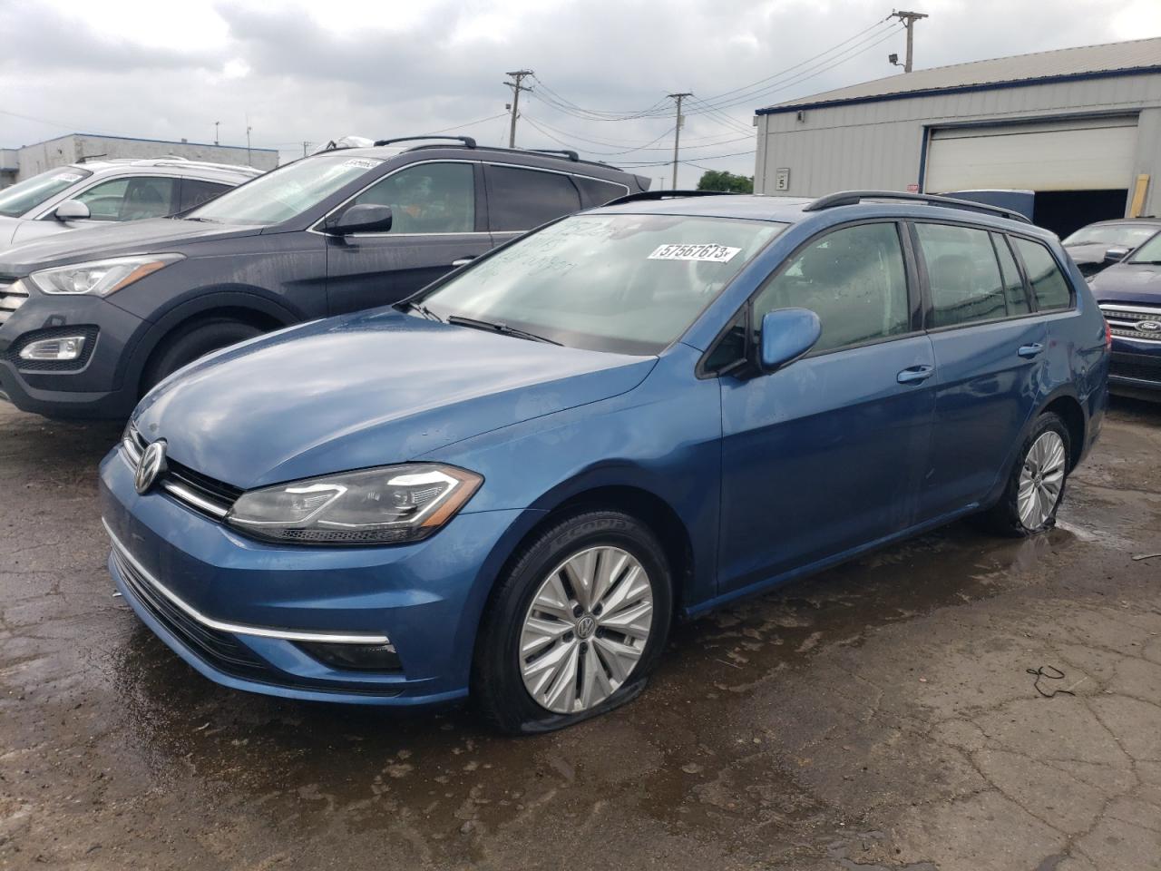 2019 Volkswagen Golf Sportwagen S VIN: 3VWY57AU2KM501645 Lot: 57567673