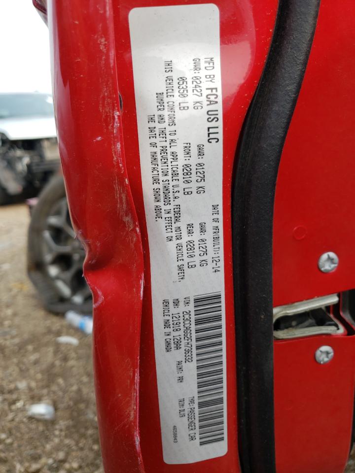 2015 Chrysler 300 S VIN: 2C3CCAGG2FH736332 Lot: 56137093