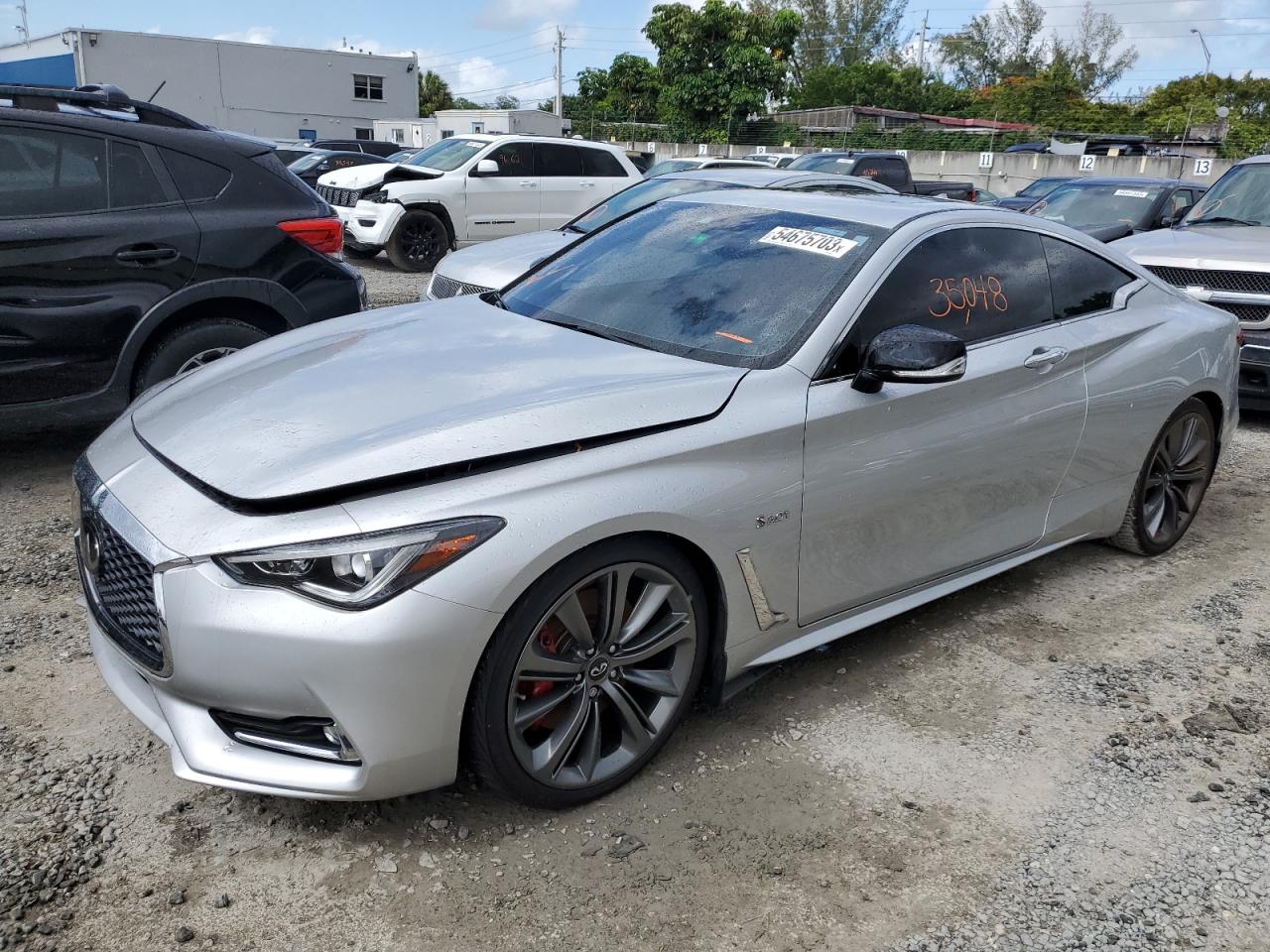 2019 Infiniti Q60 Red Sport 400 VIN: JN1FV7EK3KM360649 Lot: 54675703