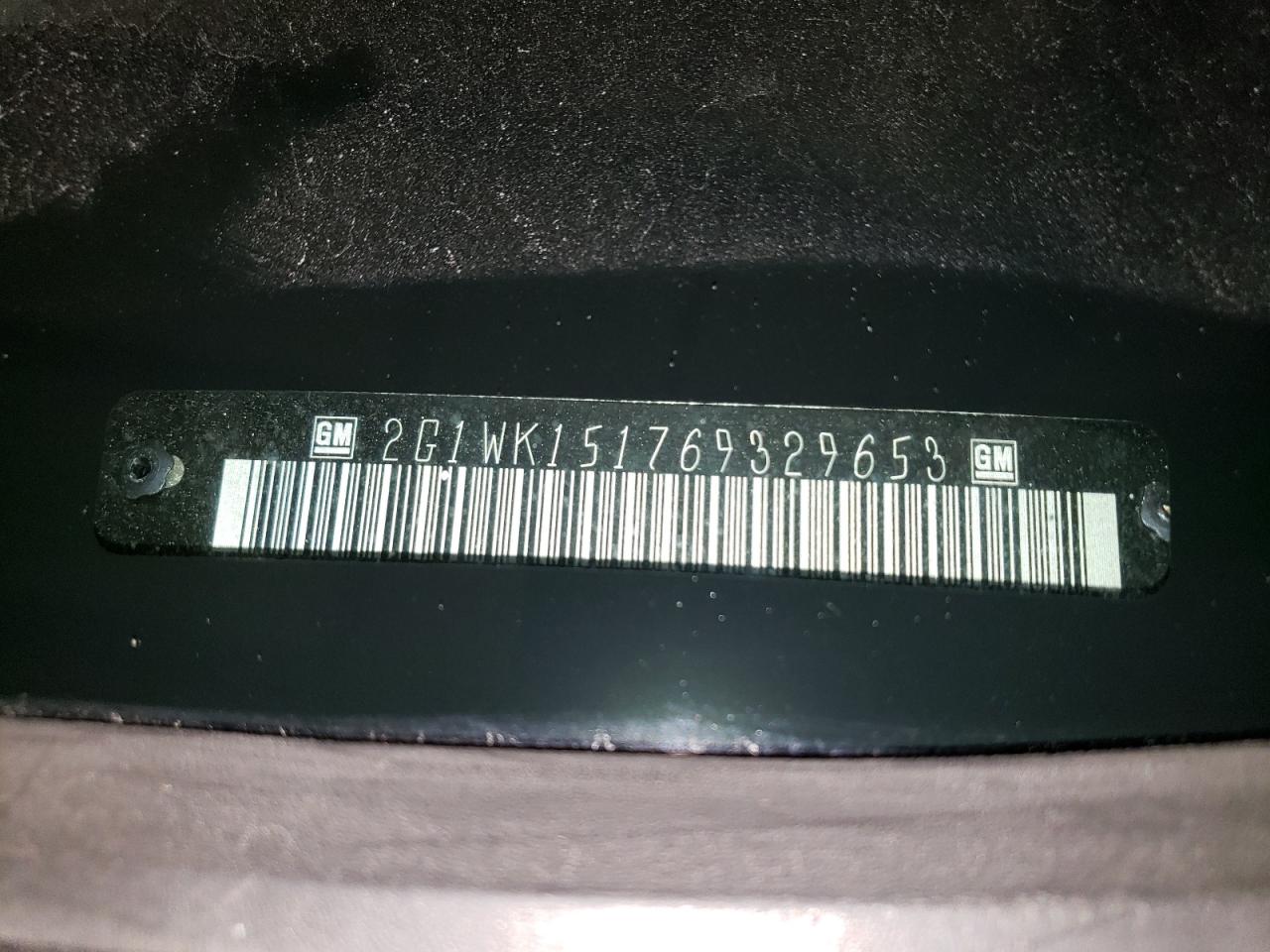 2006 Chevrolet Monte Carlo Lt VIN: 2G1WK151769329653 Lot: 61377354