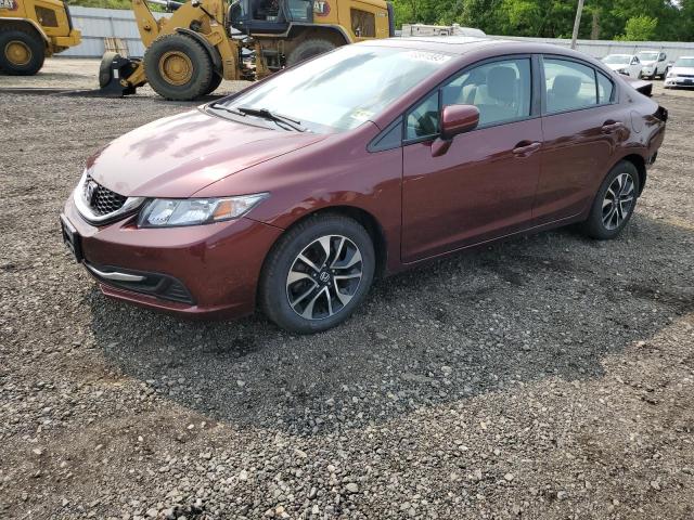 Sedans HONDA CIVIC 2015 Bordowy