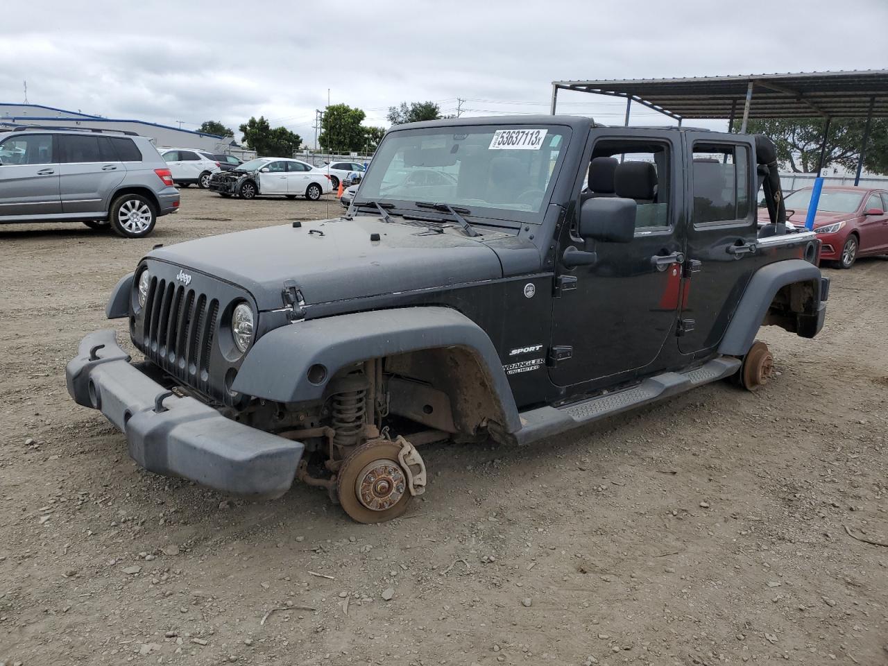 2014 Jeep Wrangler Unlimited Sport VIN: 1C4BJWDG6EL269397 Lot: 53637113