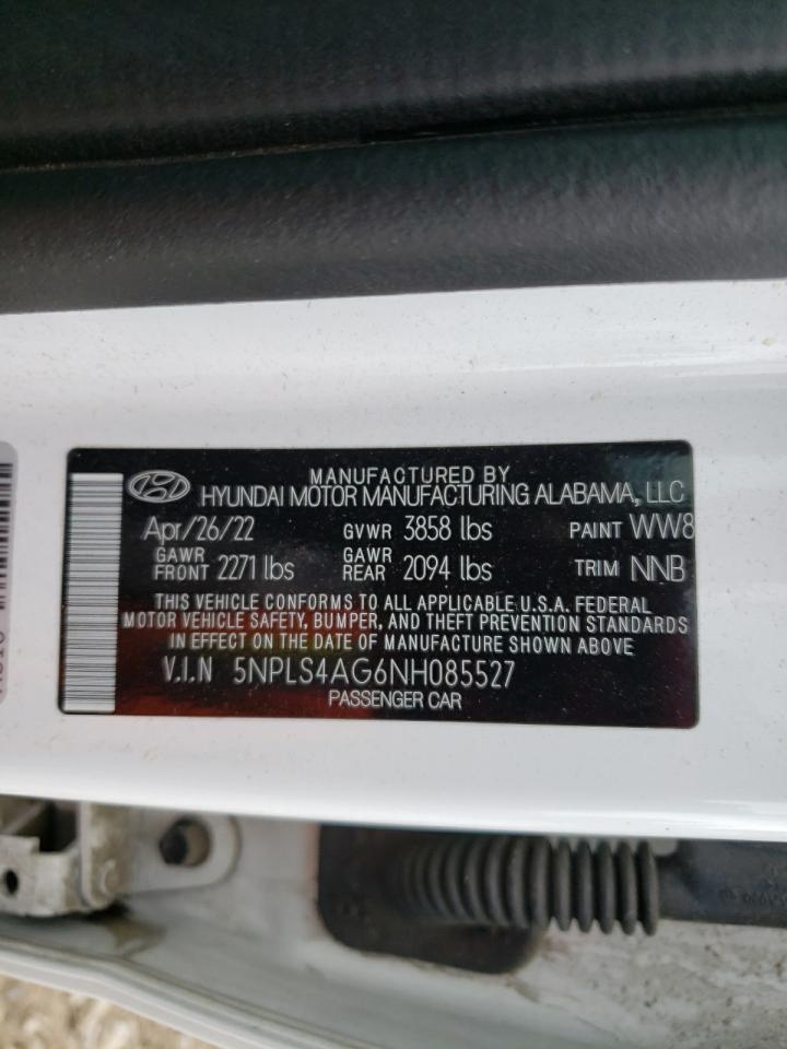 5NPLS4AG6NH085527 2022 Hyundai Elantra Sel