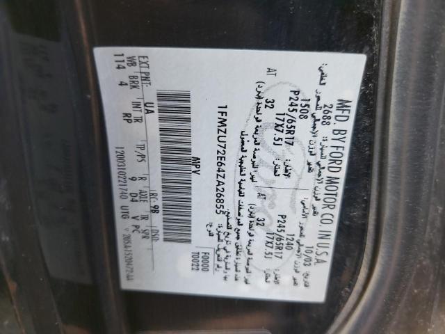 1FMZU72E64ZA26855 - 2004 FORD EXPLORER X - #55534783