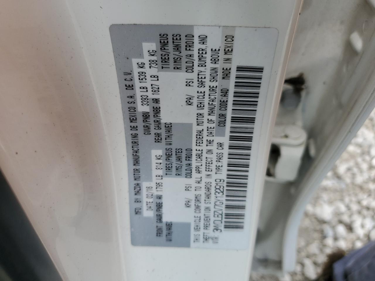 3MYDLBZV7GY132919 2016 Toyota Scion Ia