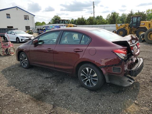 Sedans HONDA CIVIC 2015 Bordowy