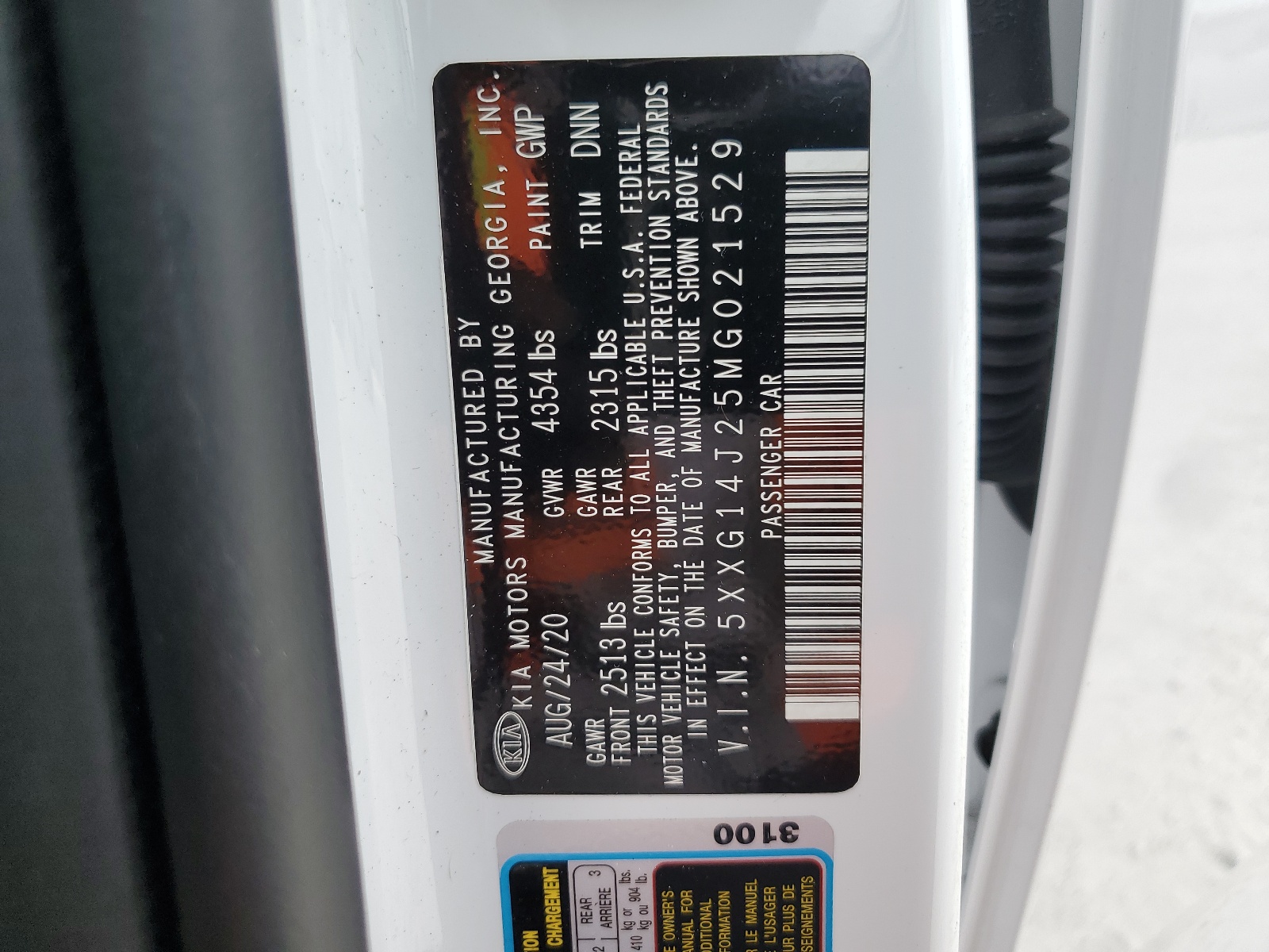 5XXG14J25MG021529 2021 Kia K5 Lxs